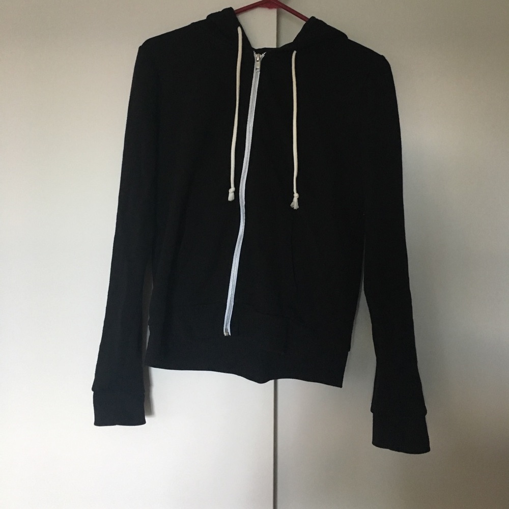 Black zip up sweater from H&M